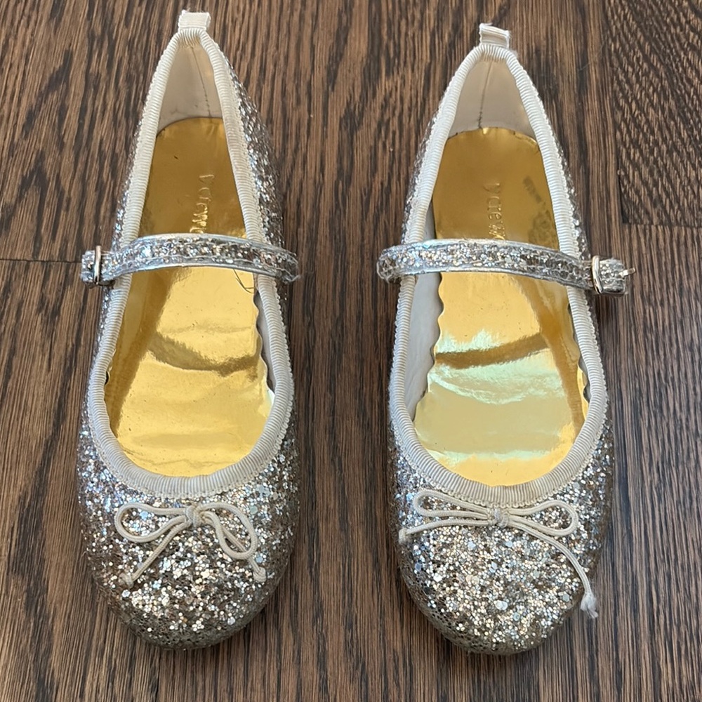 J.Crew Girls Mary Jane Sparkly Ballet Flats